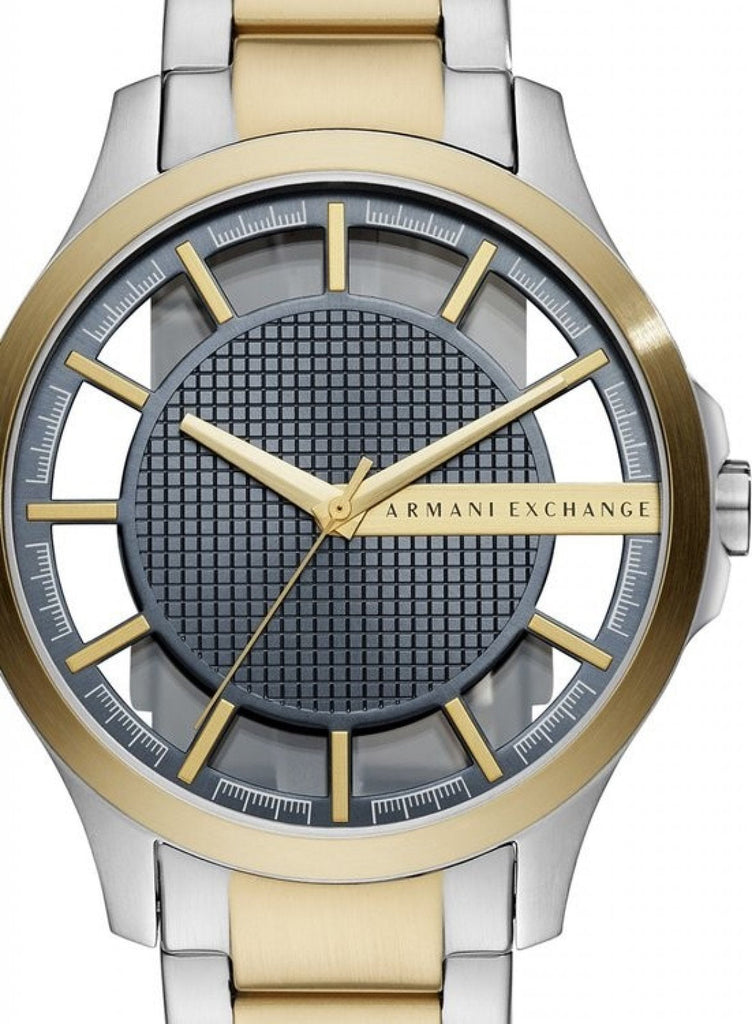 Armani Exchange Hampton Chronograph Grey Dial Two Tone Steel Strap Watch For Men - AX2403 Buy Now By Armani Exchange
