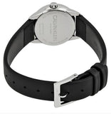 Calvin Klein Minimal Black Dial Black Leather Strap Watch for Women - K3M231CS Buy Now By Calvin Klein