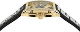 Versace Dominus Chronograph Gold Dial Black Silicone Strap Watch For Men - VE6H00223 Buy Now By Versace