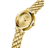 Guess Rumour Quartz Gold Dial Gold Steel Strap Watch For Women - GW0613L2 Buy Now By Guess