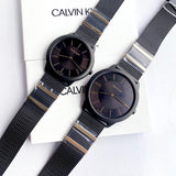 Calvin Klein Minimal Black Dial Black Steel Strap Watch For Men - K3M524Z1 Buy Now By Calvin Klein