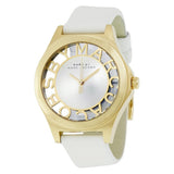 Marc Jacobs Henry Skeleton White Dial White Leather Strap Watch for Women - MBM1339 Buy Now By Marc Jacobs