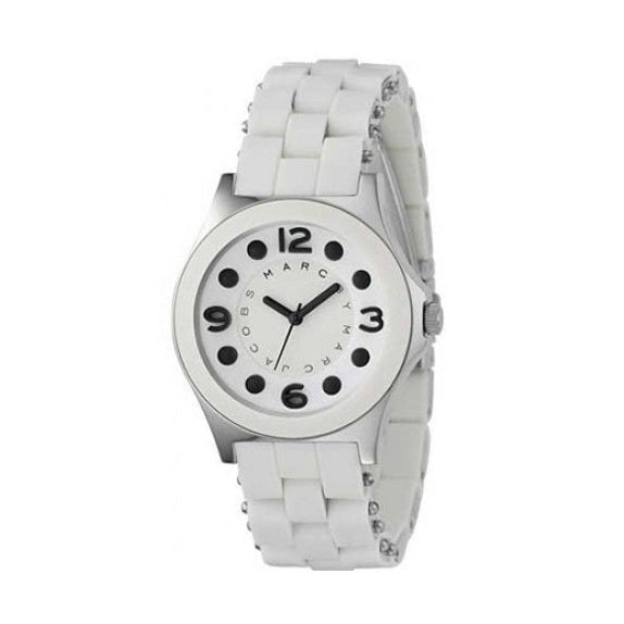 Marc Jacobs Perry White Dial White Silicone Strap Watch for Women - MBM2533 Buy Now By Marc Jacobs