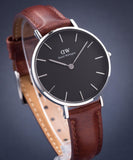 Daniel Wellington Classic Petite St Mawes Black Dial Brown Leather Strap Watch For Women - DW00100181 Buy Now By Daniel Wellington