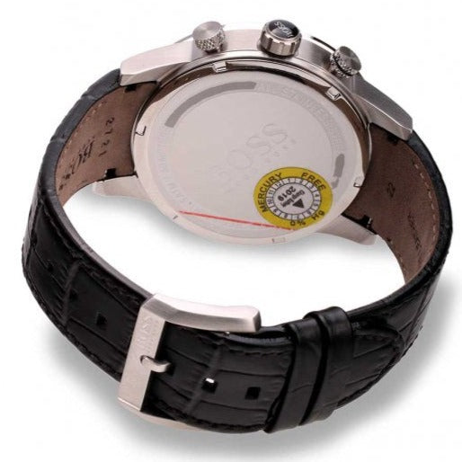 Hugo Boss Rafale Chronograph Quartz Silver Dial Black Leather Strap Watch For Men - 1513403 Buy Now By Hugo Boss