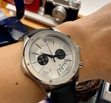 Maserati Circuito Chronograph Analog White Dial Black Leather Strap Watch for Men - R8871627005 Buy Now By Maserati