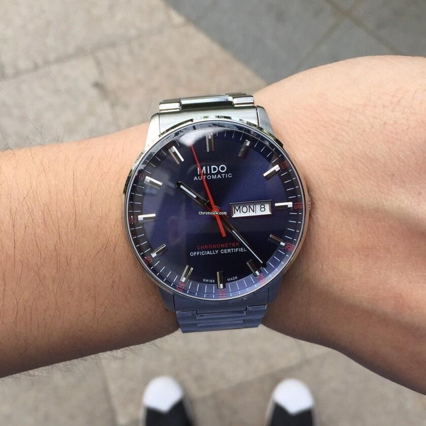 Mido Commander II Automatic Chronometer Blue Dial Silver Steel Strap Watch For Men - M021.431.11.041.00 Buy Now By Mido