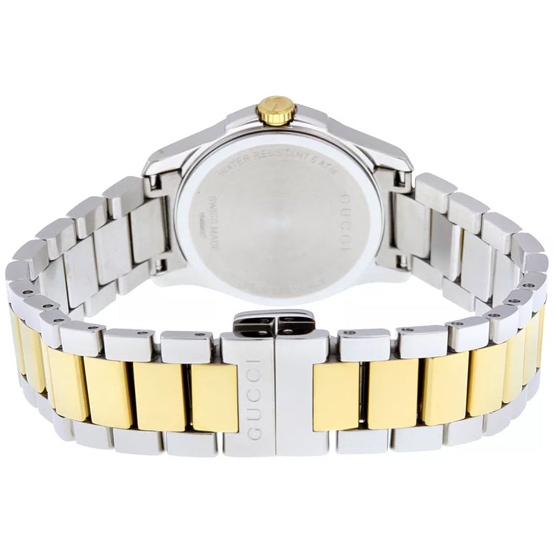 Gucci G Timeless Quartz Silver Dial Two Tone Steel Strap Watch For Women - YA126531 Buy Now By Gucci