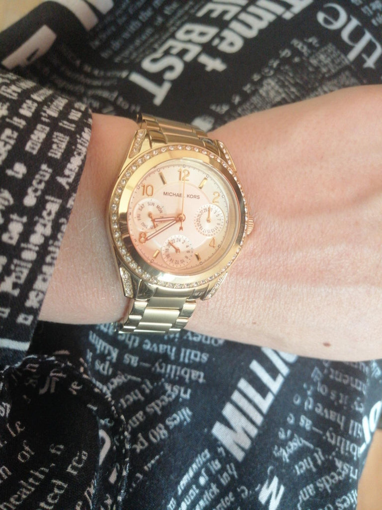 Michael Kors Blair Gold Dial Gold Steel Strap Watch for Women - MK5639 Buy Now By Michael Kors