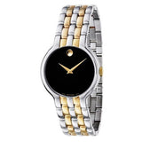 Movado Veturi Quartz Black Dial Two Tone Steel Strap Watch for Men - 0606932 Buy Now By Movado