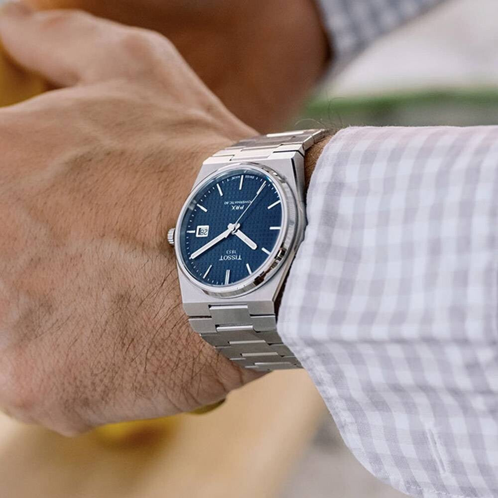 Tissot PRX Powermatic 80 Blue Dial Silver Steel Strap Watch For Men - T137.407.11.041.00 Buy Now By Tissot