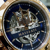 Maserati Automatic Blue Dial Blue Leather Strap Watch For Men - R8821119005 Buy Now By Maserati