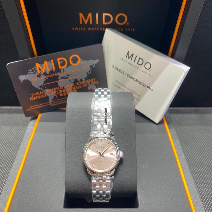 Mido Baroncelli III Automatic Silver Dial Silver Steel Strap Watch For Men - M8600.4.67.1 Buy Now By Mido