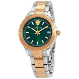 Versace Hellenyium Green Dial Two Tone Steel Strap Watch for Women - V12050015 Buy Now By Versace