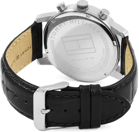 Tommy Hilfiger Kane Quartz Black Dial Black Leather Strap Watch for Men - 1791401 Buy Now By Tommy Hilfiger