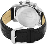 Tommy Hilfiger Kane Quartz Black Dial Black Leather Strap Watch for Men - 1791401 Buy Now By Tommy Hilfiger