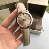 Burberry The City Beige Dial Brown Leather Strap Watch for Women - BU9014 Buy Now By Burberry