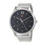 Tommy Hilfiger Damon Quartz Chronograph Black Dial Silver Mesh Bracelet Watch for Men - 1791415 Buy Now By Tommy Hilfiger