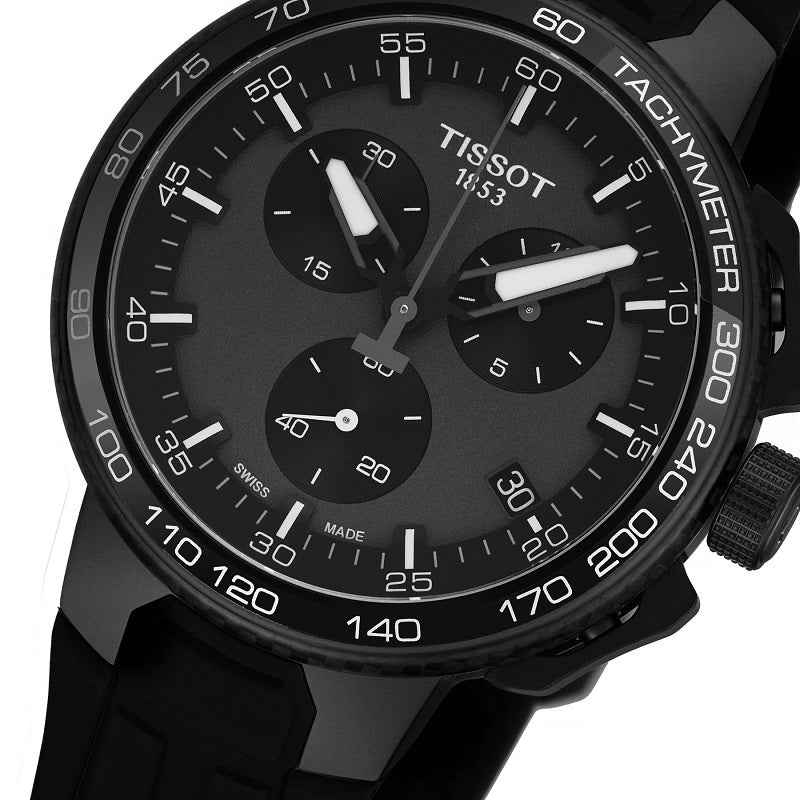 Tissot T Race Cycling Chronograph Black Dial Black Rubber Strap Watch For Men - T111.417.37.441.03 Buy Now By Tissot