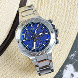 Tissot T Race Chronograph Blue Dial Silver Steel Strap Watch For Men - T141.417.11.041.00