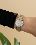 Michael Kors Lexington Analog Silver Dial Two Tone Steel Strap Watch for Women - MK4740 Buy Now By Michael Kors