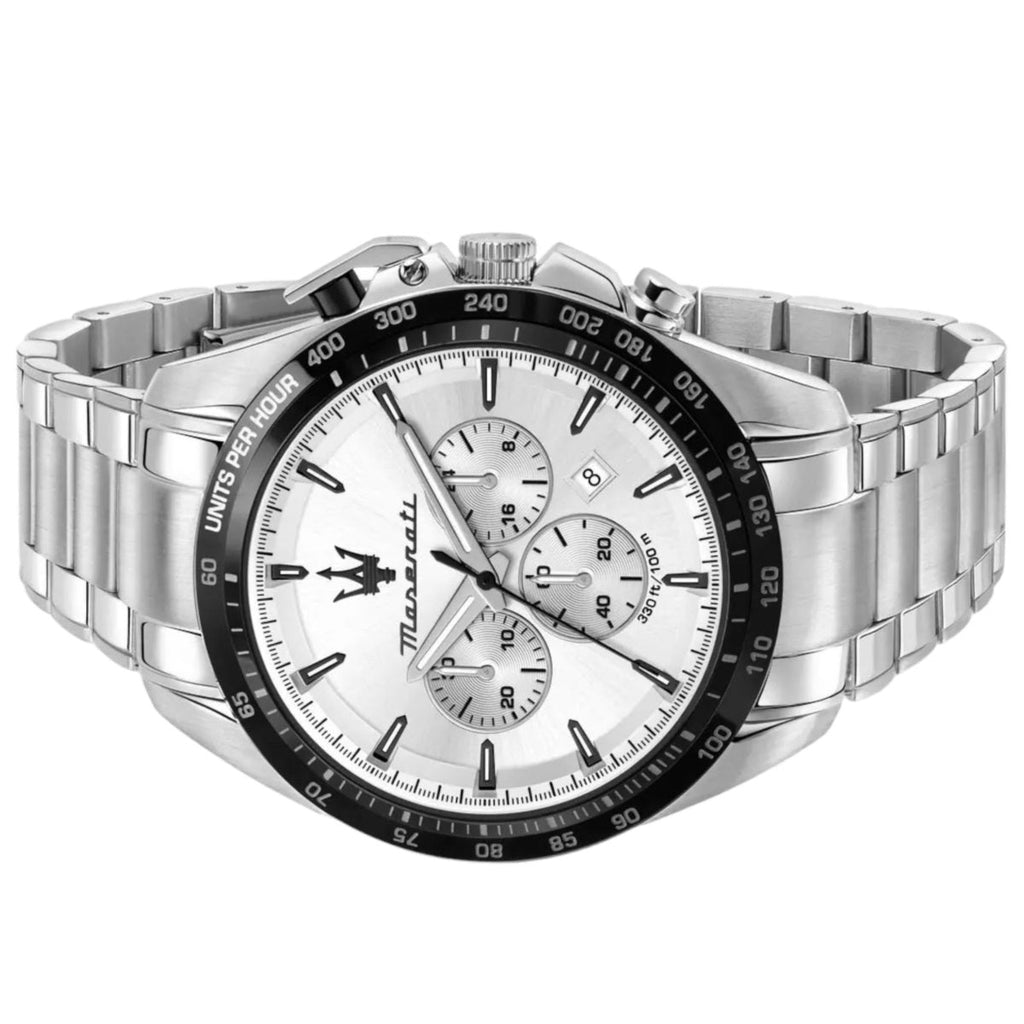 Maserati Traguardo Chronograph Silver Dial Silver Steel Strap Watch For Men - R8873612049 Buy Now By Maserati