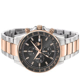 Maserati SFIDA Black Dial Two Tone Steel Strap Watch For Men - R8873640014 Buy Now By Maserati