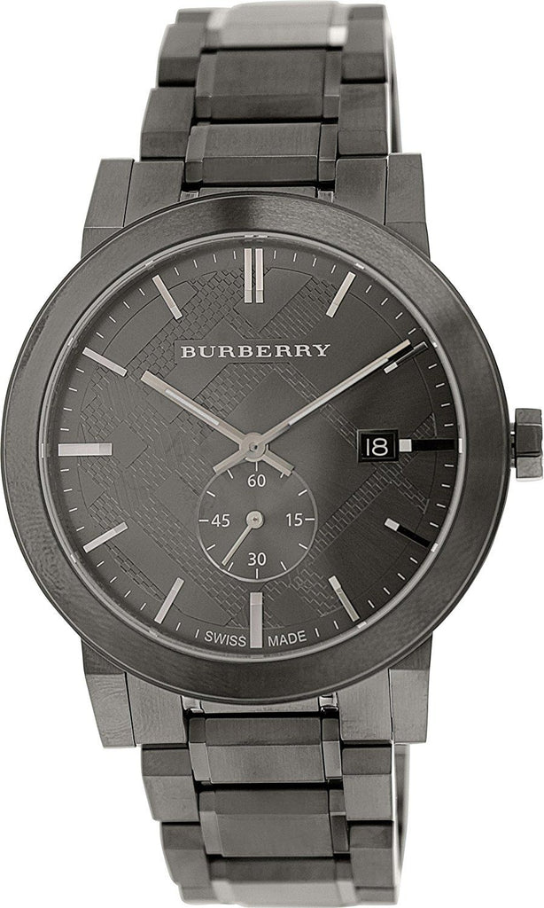 Burberry The City Black Dial Black Steel Strap Watch for Men - BU9902 Buy Now By Burberry