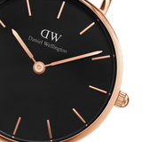 Daniel Wellington Classic Petite Bristol Black Dial Brown Leather Strap Watch For Women - DW00100221 Buy Now By Daniel Wellington