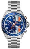 Tag Heuer Formula 1 Gulf Edition Chronograph Blue Dial Silver Steel Strap Watch for Men - CAZ101AT.BA0842 Buy Now By Tag Heuer