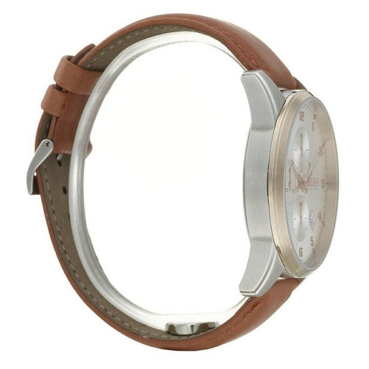 Hugo Boss Skymaster White Dial Brown Leather Strap Watch for Men - 1513786 Buy Now By Hugo Boss