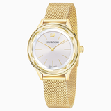 Swarovski Octea Nova Silver Dial Gold Mesh Bracelet Watch for Women - 5430417 Buy Now By Swarovski