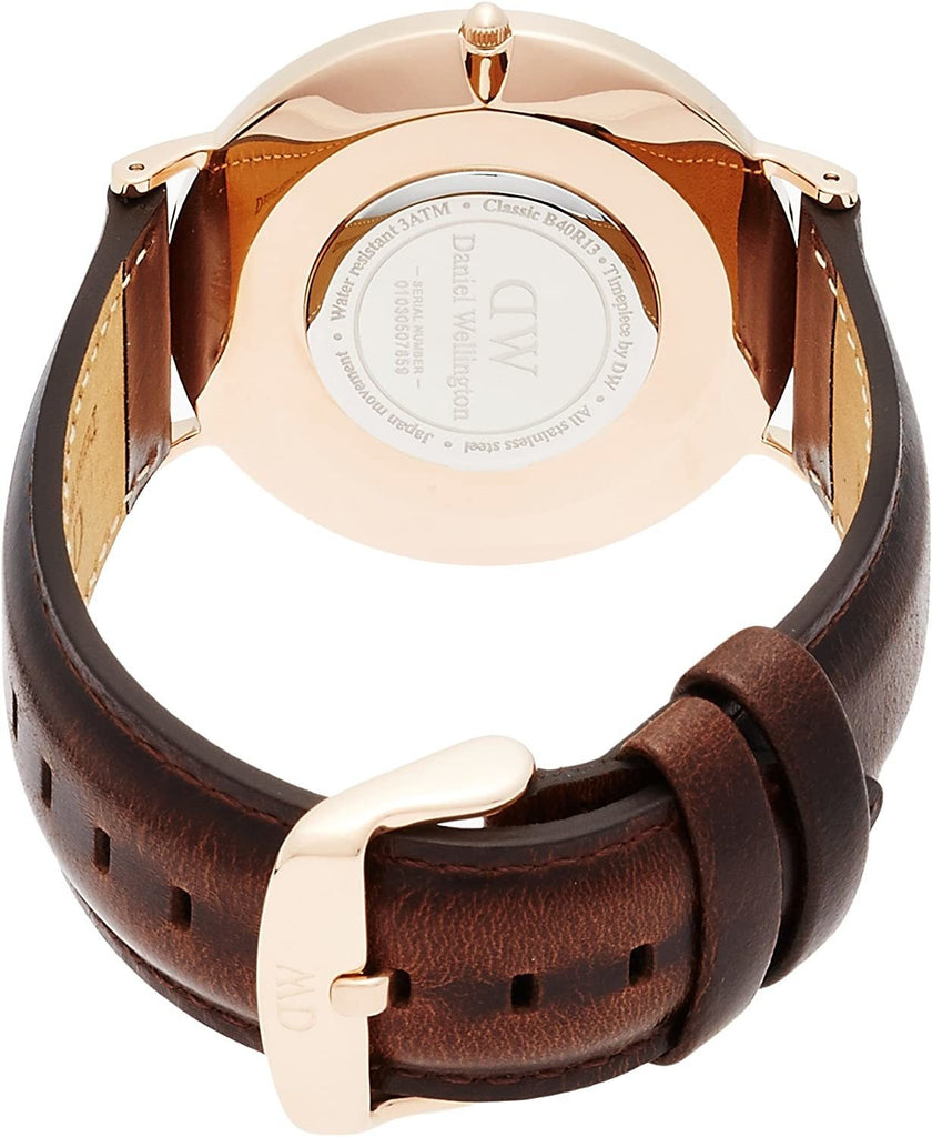 Daniel Wellington Classic Bristol White Dial Brown Leather Strap Watch For Men - DW00100009 Buy Now By Daniel Wellington