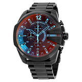 Diesel Mega Chief Chronograph Black Dial Black Steel Strap Watch For Men - DZ4318 Buy Now By Diesel