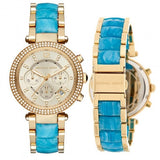 Michael Kors Parker Gold Dial Two Tone Steel Strap Watch for Women - MK6364 Buy Now By Michael Kors
