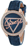 Guess Little Flirt Quartz Blue Dial Blue Leather Strap Watch For Women - W0456L6 Buy Now By Guess