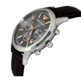 Emporio Armani Renato Chronograph Grey Dial Brown Leather Strap Watch For Men - AR2513 Buy Now By Emporio Armani