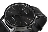 Calvin Klein Post Minimal Black Dial Black Leather Strap Watch for Men - K7621401 Buy Now By Calvin Klein