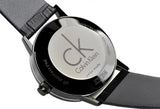 Calvin Klein Post Minimal Black Dial Black Leather Strap Watch for Men - K7621401 Buy Now By Calvin Klein