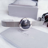 Calvin Klein Firm Black Dial Silver Mesh Bracelet Watch for Women - K3N23121 Buy Now By Calvin Klein