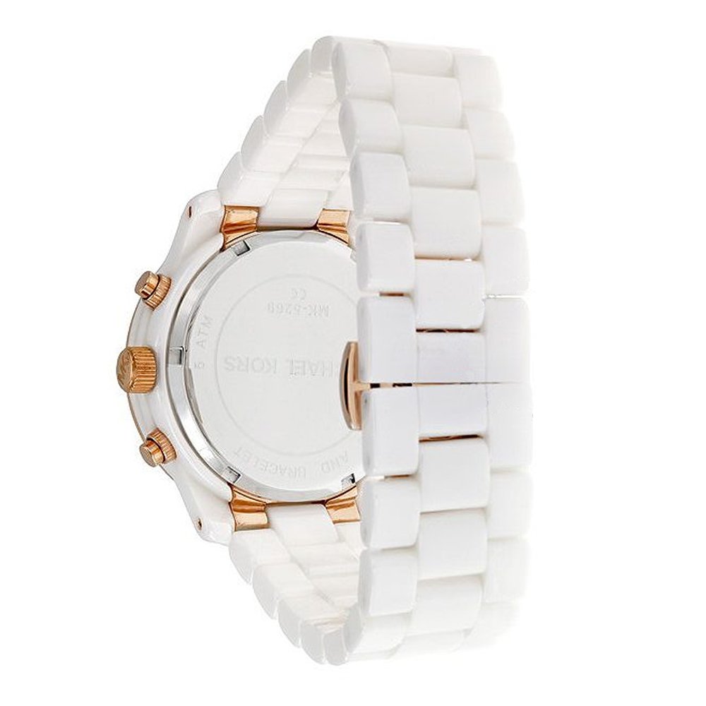 Michael Kors Ceramic White Dial White Steel Strap Watch for Women - MK5269 Buy Now By Michael Kors