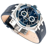 Maurice Lacroix Aikon Chronograph Blue Dial Blue Leather Strap Watch For Men - AI1018-SS001-432-4 Buy Now By Maurice Lacroix