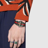 Gucci Le Marche des Merveilles Red & Green Dial Red & Green Nylon Strap Unisex Watch - YA1264060 Buy Now By Gucci