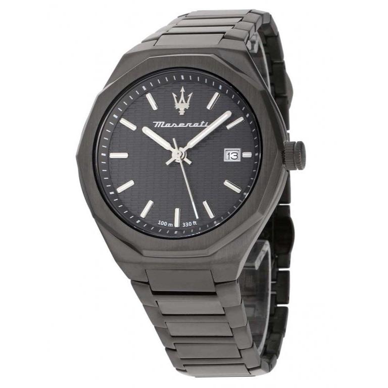 Maserati Stile Quartz Black Dial Black Steel Strap Watch For Men - R8853142001 Buy Now By Maserati