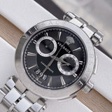 Versace Aion Chronograph Black Dial Silver Steel Strap Watch for Men - VBR080017 Buy Now By Versace