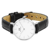 Daniel Wellington Classic Petite Reading White Dial Black Leather Strap Watch For Women - DW00100241 Buy Now By Daniel Wellington