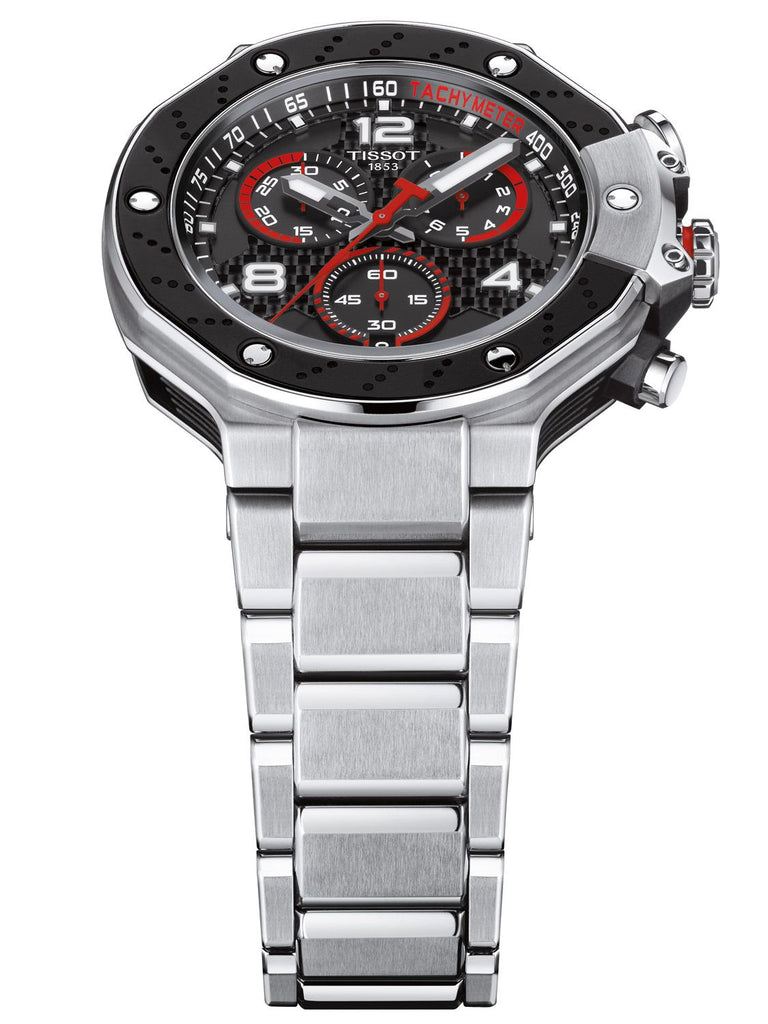 Tissot T Race Moto GP Limited Edition Chronograph Black Dial Silver Steel Strap Watch for Men - T141.417.11.057.00 Buy Now By Tissot