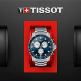 Tissot Supersport Chrono Blue Dial Silver Steel Strap Watch For Men - T125.617.11.041.00 Buy Now By Tissot