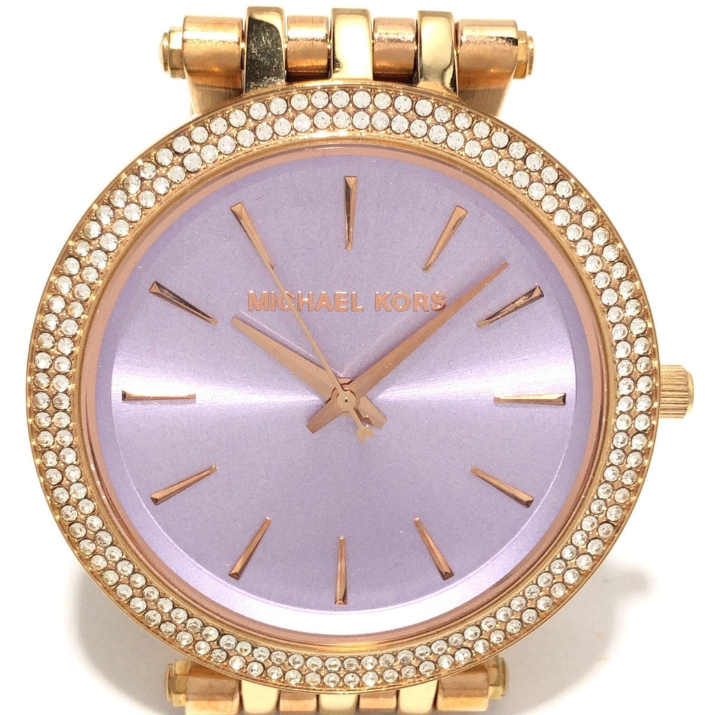 Michael Kors Darci Purple Dial Rose Gold Steel Strap Watch for Women - MK3400 Buy Now By Michael Kors