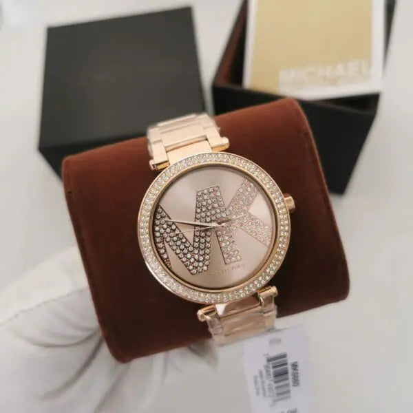 Michael Kors Parker Quartz Rose Gold Dial Rose Gold Steel Strap Watch For Women - MK6660 Buy Now By Michael Kors